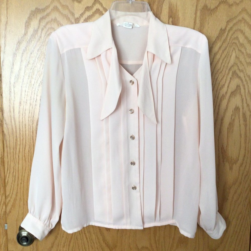 Laura & Jayne Petites - Sheer pastel pink blouse - Picture 1 of 6